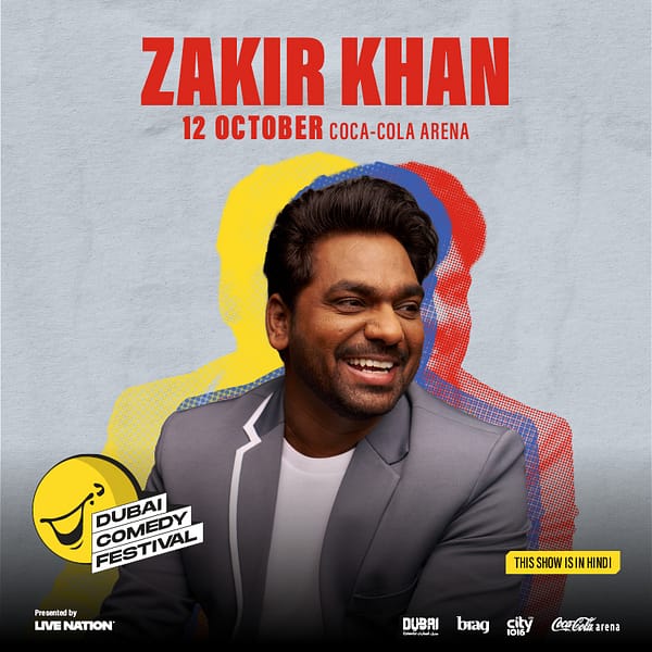 Zakir Khan Live at Coca-Cola Arena in Dubai Shows and Theatrical Plays