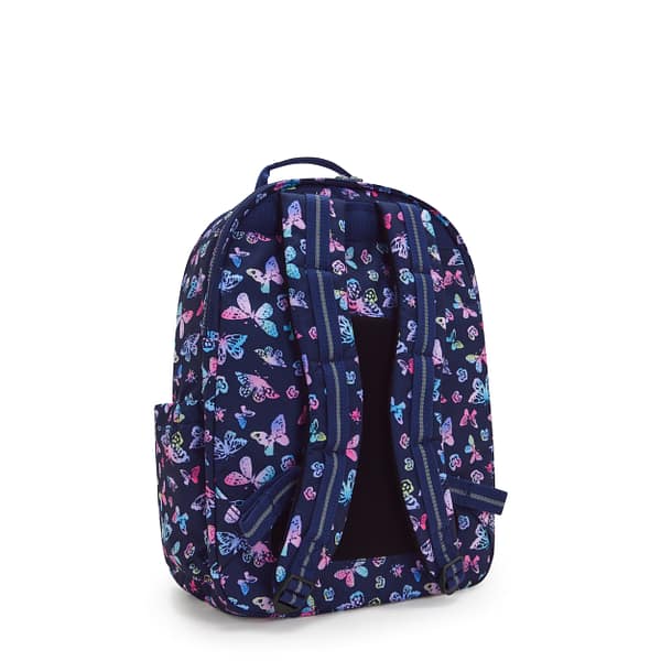 KIPLING Large Backpack with Separate Laptop Compartment Female Butterfly Fun Seoul College  -  I7973-F5K Kipling