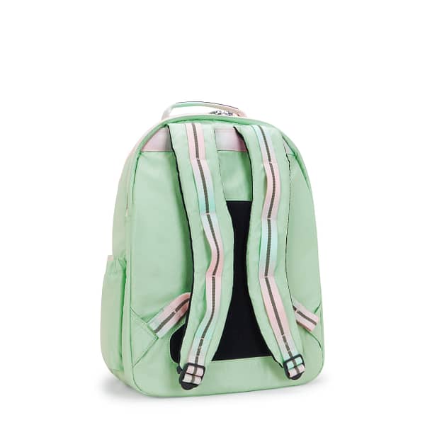 KIPLING Large Backpack with Separate Laptop Compartment Female Soft Green Met Seoul College  -  I7547-5KY Kipling