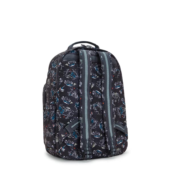 KIPLING Large backpack (with laptop compartment) Unisex Jungle Fun Race Seoul Lap  -  I5816-TJ3 Kipling