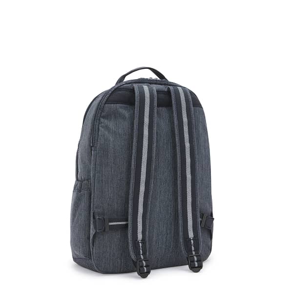 KIPLING Large backpack (with laptop compartment) Unisex Marine Navy Seoul Lap  -  I6828-58C Kipling