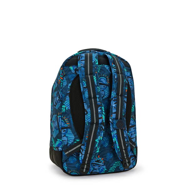 KIPLING Large backpack (with laptop protection) Unisex Blue Monkey Fun Class Room  -  I7090-8HJ Kipling