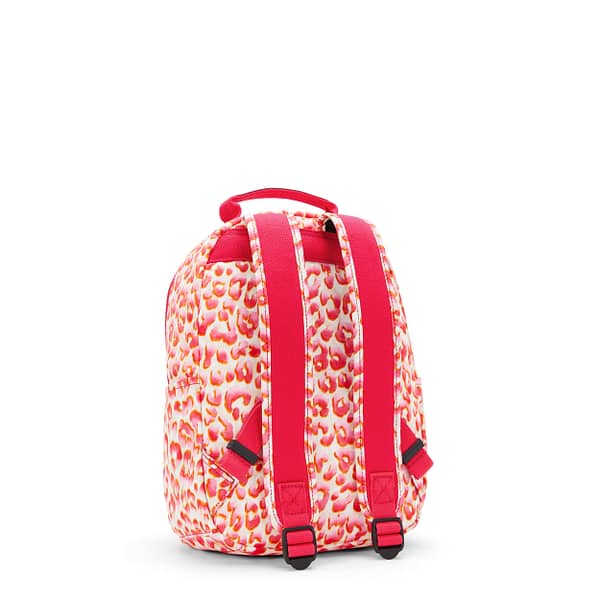 KIPLING Small Backpack (With Laptop Protection) Female Latin Cheetah Seoul S  -  I5611-6LX Kipling