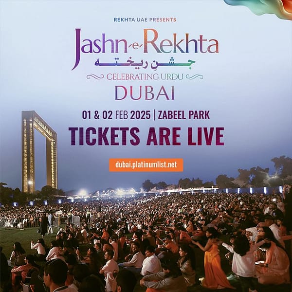 Jashn-e-Rekhta Festival: Celebrating Urdu in Dubai 2025 Desi Events