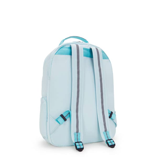 KIPLING Large backpack (with laptop compartment) Female Blue Sky Metallic Seoul Lap I7135-5MB Kipling