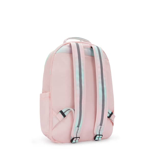 KIPLING Large backpack (with laptop compartment) Female Blush Metallic Seoul Lap  -  I7135-E7L Kipling