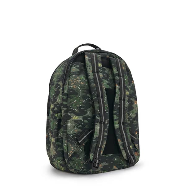 KIPLING Large backpack (with laptop compartment) Unisex Camo Treasure Seoul College I7973-3PB Kipling