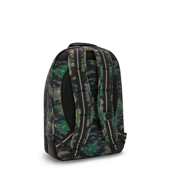 KIPLING Large backpack (with laptop protection) Unisex Camo Treasure Class Room I7090-3PB Kipling