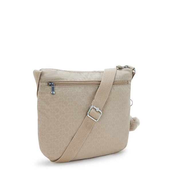 KIPLING Medium crossbody Female Signature Beige Embossed Arto 10878-96A Kipling