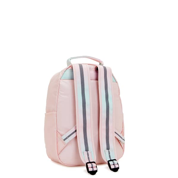 KIPLING Small Backpack (With Laptop Protection) Female Blush Metallic Seoul S  -  I5768-E7L Kipling