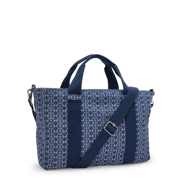 KIPLING Small Tote with Zipped Closure Female Signature Denim Ritta S I3921-7PF Kipling