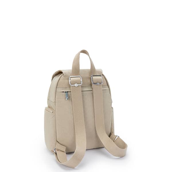 KIPLING Small backpack Female Signature Beige Embossed City Zip Mini I4697-96A Kipling