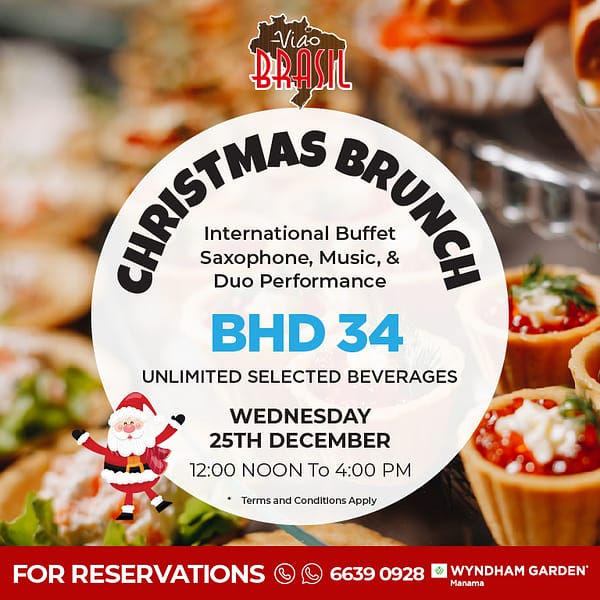 Christmas day brunch at Via Brasil Christmas Events