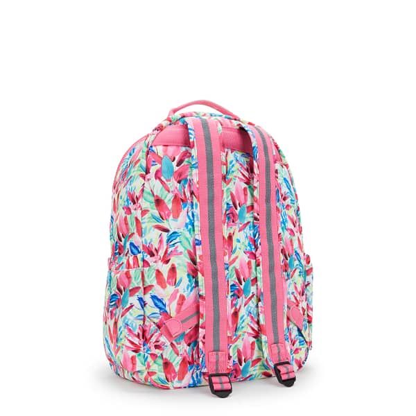 KIPLING Large Backpack Female Flamingo Leaves Seoul  -  I4851-SG4 Kipling