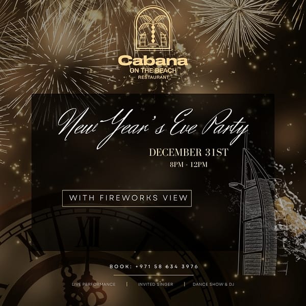 New Year Eve at Cabana on the Beach Restaurant New Years Eve Events