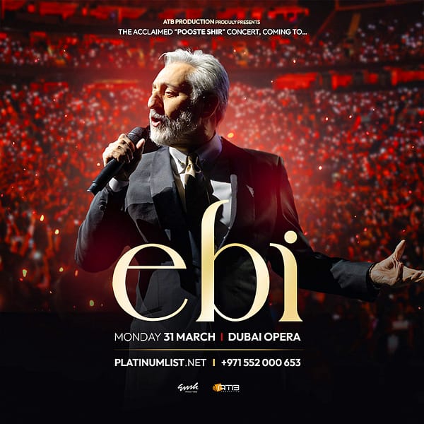 Ebi Live at Dubai Opera Persian Events