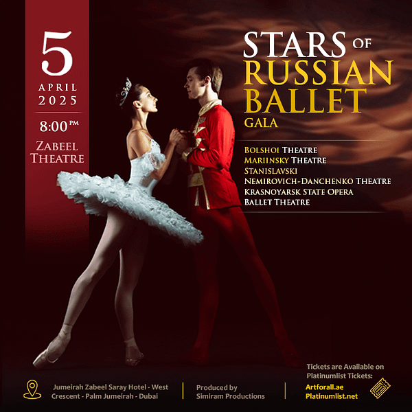 Stars of Russian Ballet at Zabeel Theatre in Dubai Shows and Theatrical Plays