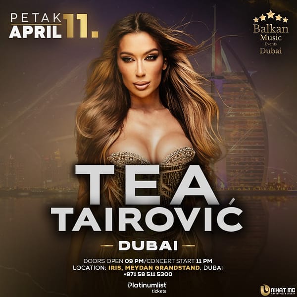 Tea Tairović Live at Iris in Dubai Concerts