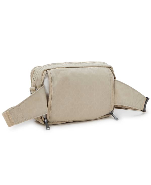 KIPLING Small crossbody convertible to waistbag (with removable straps) Female Signature Beige Embossed Abanu Multi I3492-96A Kipling