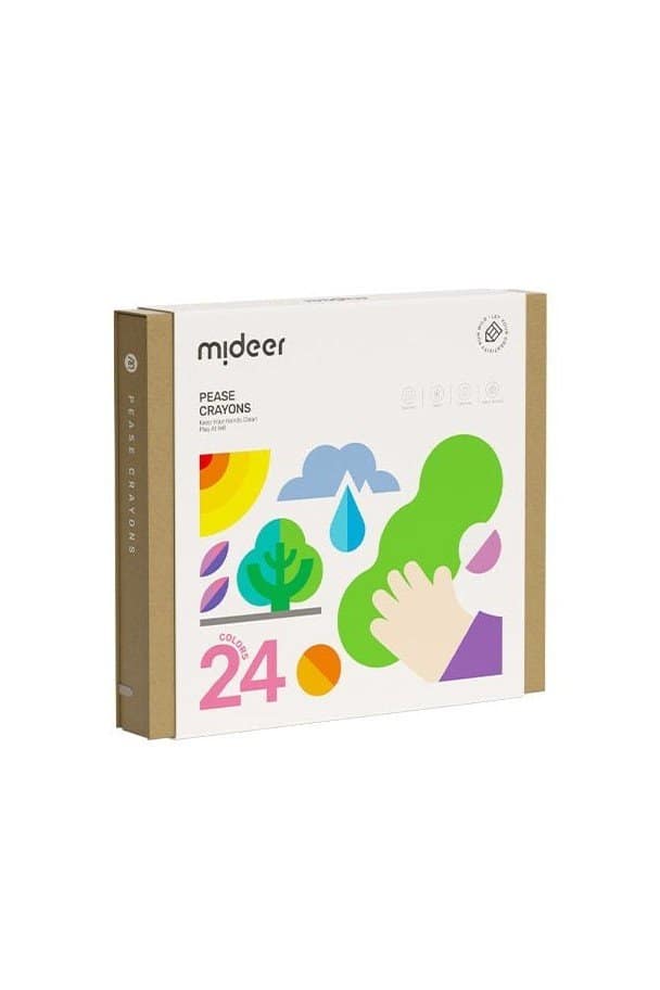 Pease Crayons - 24 Colors Mideer Stationary