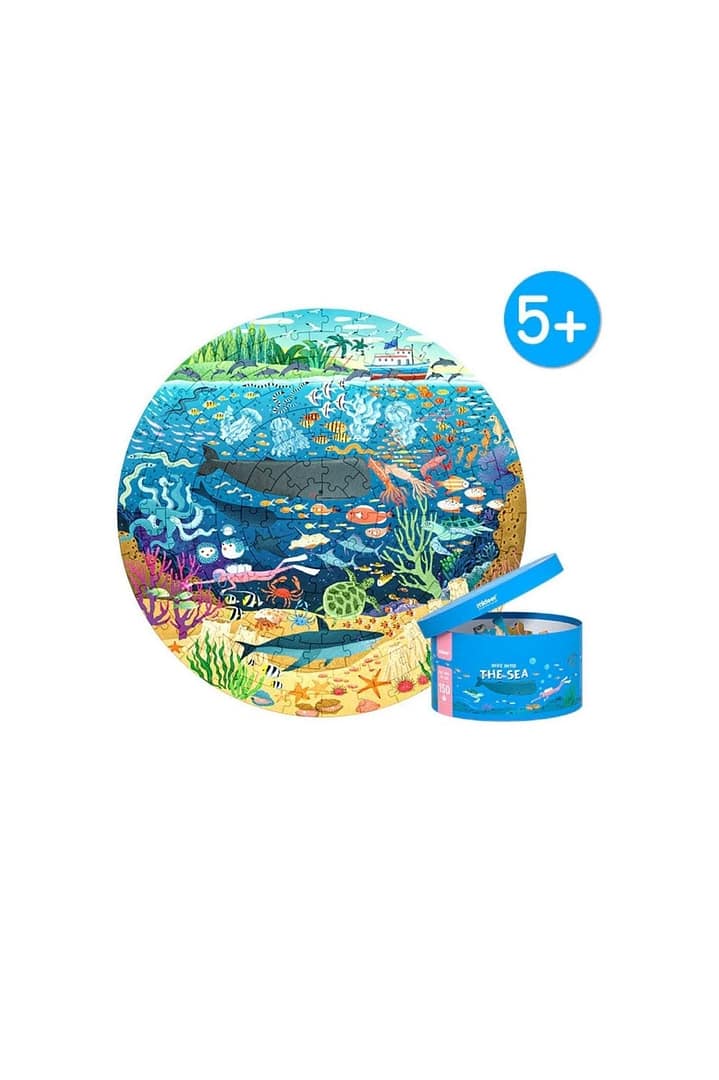 Dive Into The Sea – Circular Puzzle (150Pcs) – Mideer Dive Into The Sea - Circular Puzzle (150Pcs) Mideer Jigsaw Puzzles