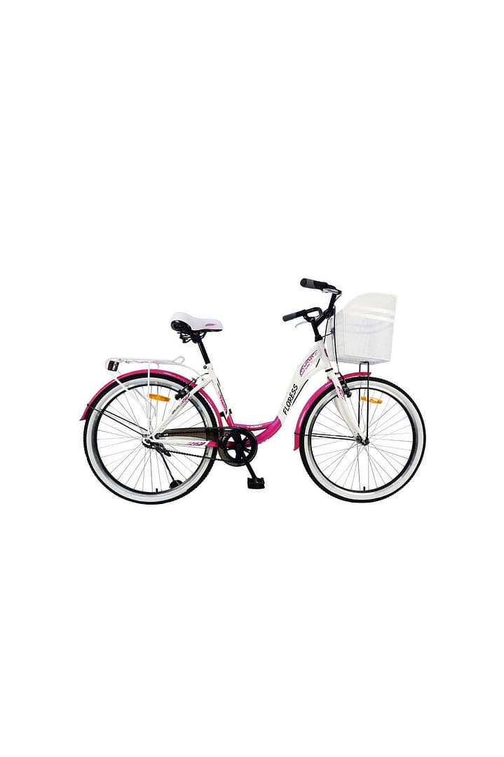 Floress 26" Lady Bike – Pink – Mogoo Floress 26" Lady Bike - Pink Mogoo Bicycles