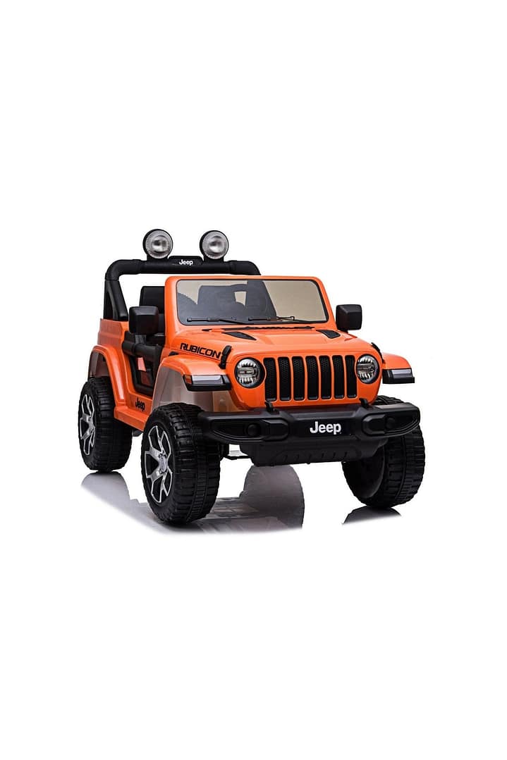 Jeep Kids Rubicorn 2 Seater Electric Car - Orange (12V) Jeep Electric Car