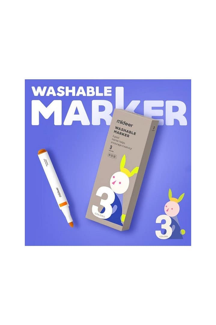 Washable Markers - 3 Colors Mideer Art & Craft