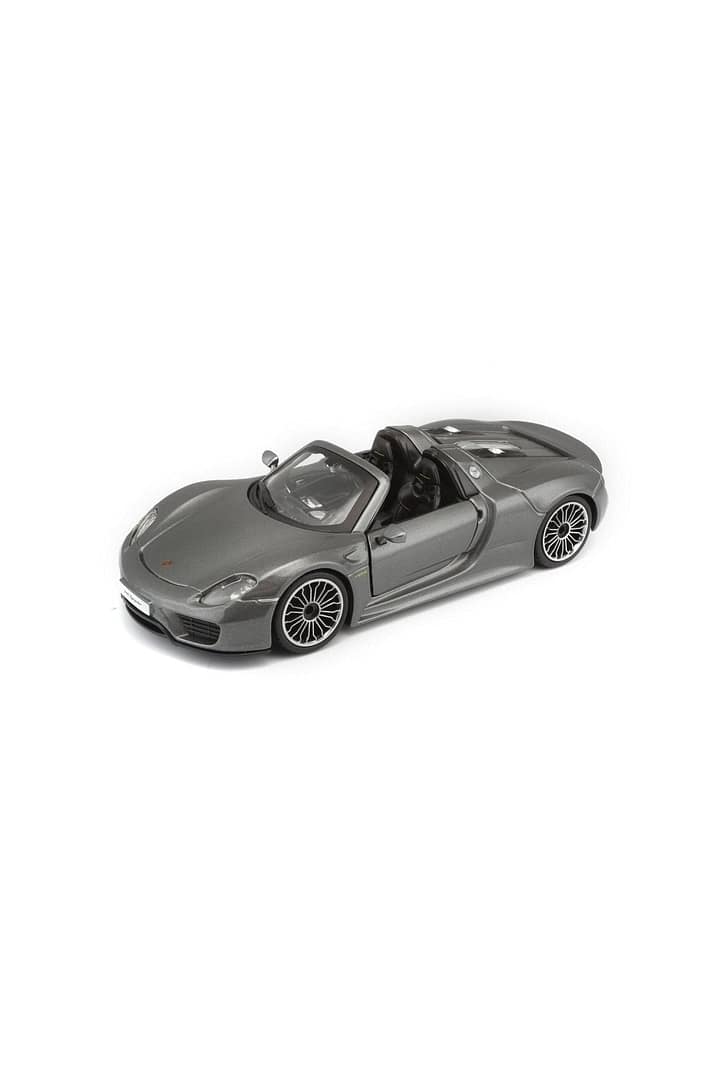 Bburago Porsche 918 Spyder 1:24 Gray Diecast Model – Bburago Bburago Porsche 918 Spyder 1:24 Gray Diecast Model Bburago Cars & Toys