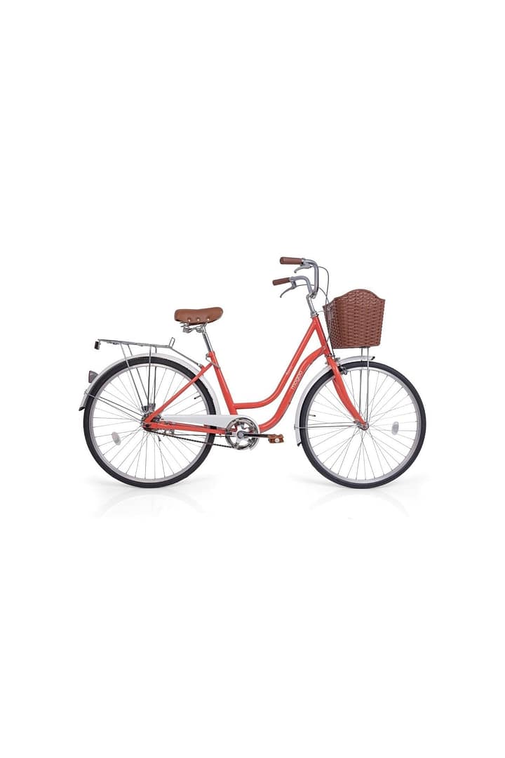 Fiona 24" Cruiser Bike – Peach – Mogoo Fiona 24" Cruiser Bike - Peach Mogoo Bicycles