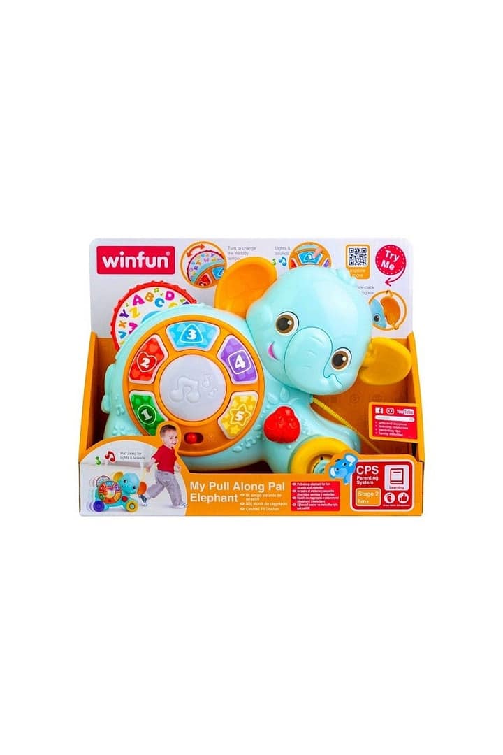 My Pull Along Pal Elephant – Winfun My Pull Along Pal Elephant Winfun Early Education