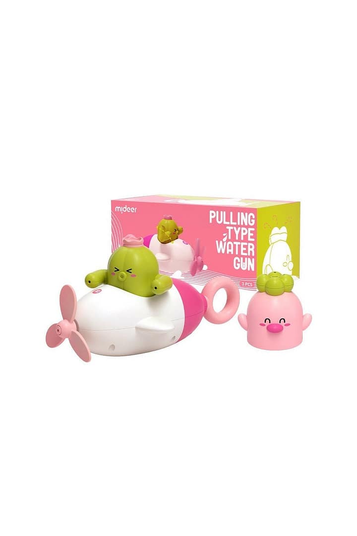 Pull Down Water Gun – Pink Airplane – Mideer Pull Down Water Gun - Pink Airplane Mideer Sports