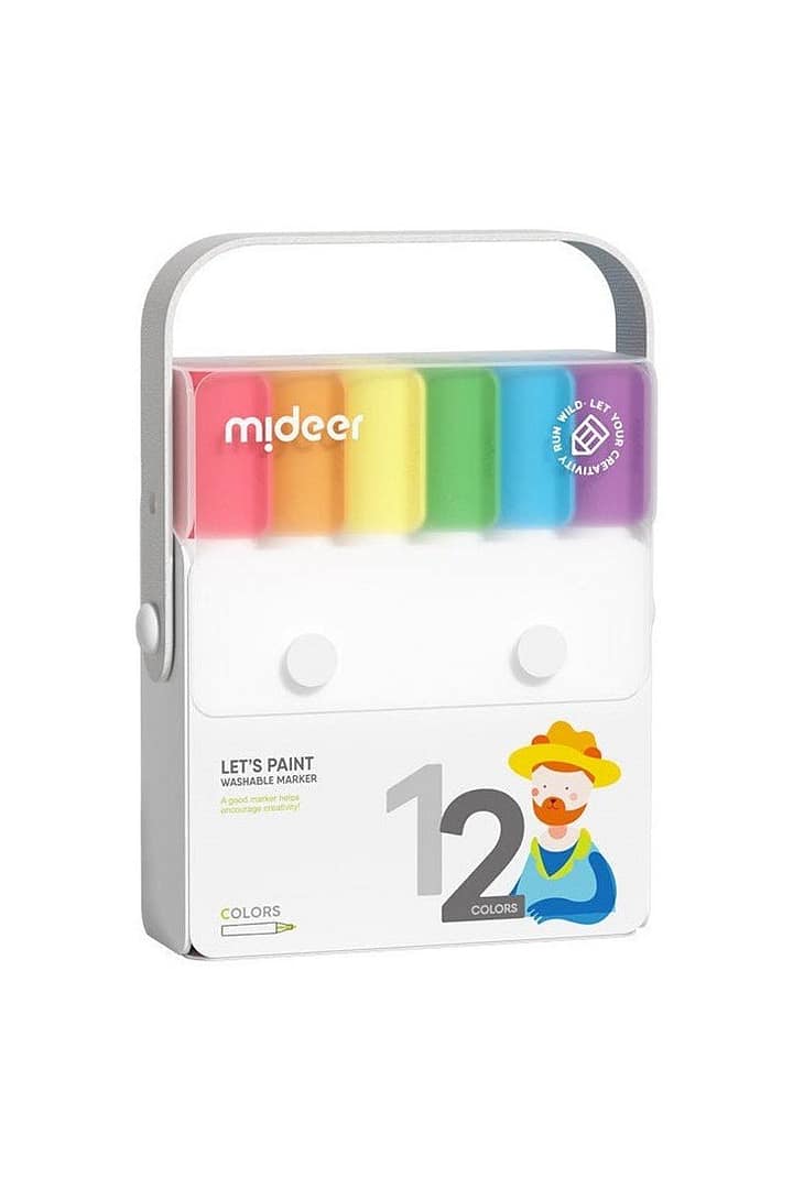 Washable Markers 2.0 - 12 Colors Mideer Early Education