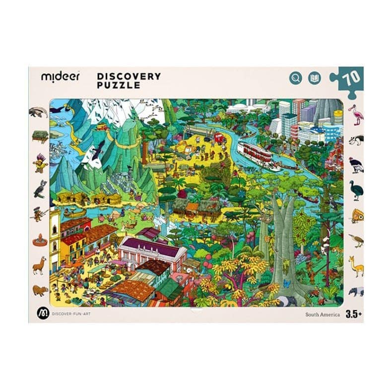 Observation Puzzle – South America – 70 Pcs – Mideer Observation Puzzle - South America - 70 Pcs Mideer Puzzles