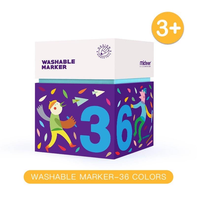 Washable Markers – 36 Colours – Mideer Washable Markers - 36 Colours Mideer Art & Craft