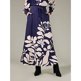 Print Drawstring Adjustable Elegant Skirt